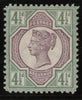 GREAT BRITAIN 1892 Unused, 4½d "Jubilee" colour trial, SG206var.