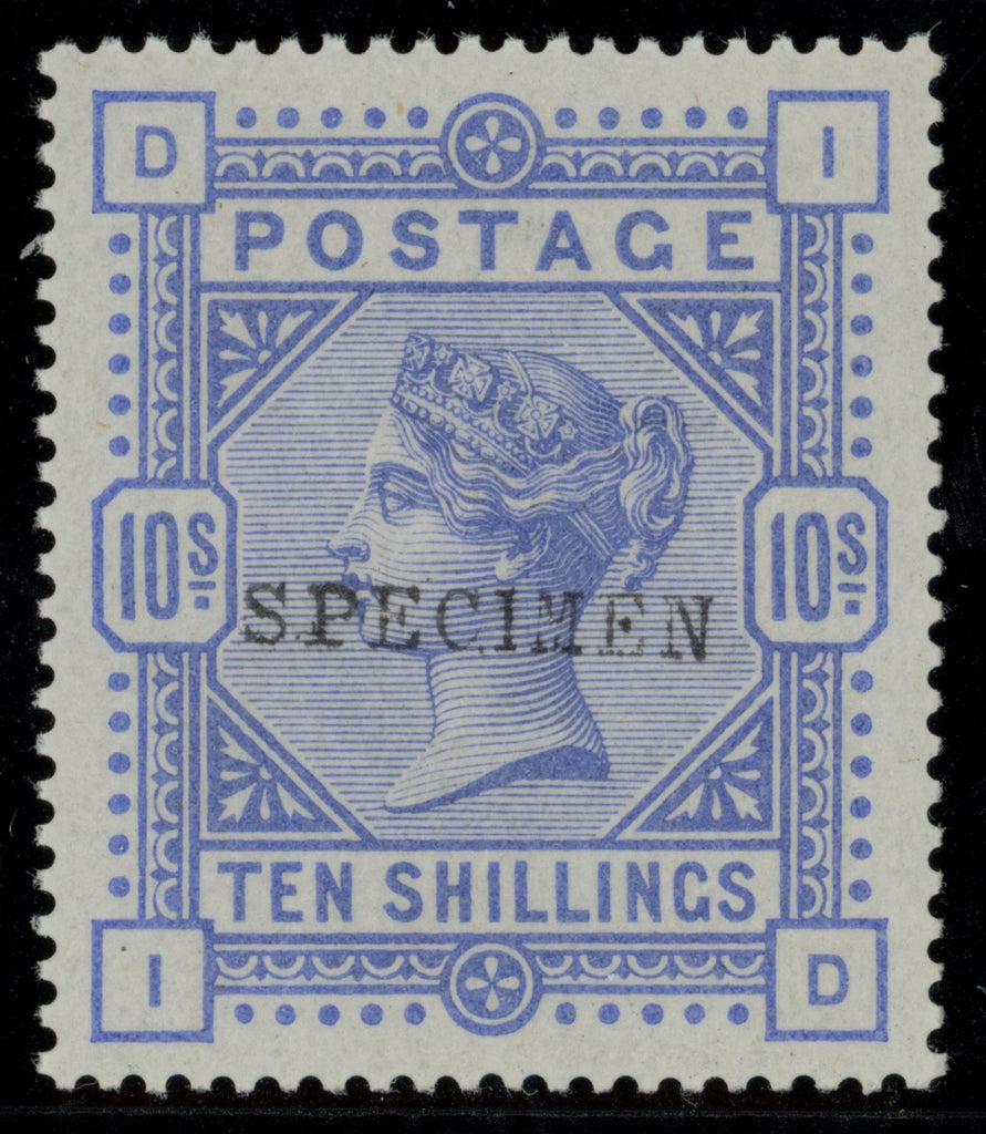 GREAT BRITAIN 1884 10s Cobalt (White paper), SG 182s