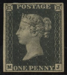 GREAT BRITAIN 1840 1d Black Pl7, SG 2 PL7