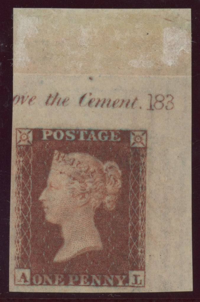 GREAT BRITAIN 1854 1d Red brown PL183, SG 17var PL183