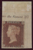 GREAT BRITAIN 1854 1d Red brown PL183, SG 17var PL183
