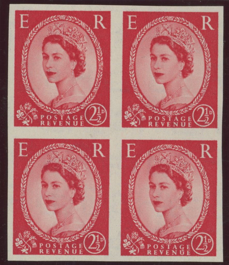 GREAT BRITAIN 1952 22d Carmine red (Type 1, Wmk Tudor Crown), SG 519var