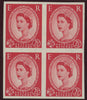 GREAT BRITAIN 1952 22d Carmine red (Type 1, Wmk Tudor Crown), SG 519var