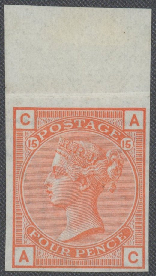GREAT BRITAIN 1876 4d Vermilion Pl15, SG152var