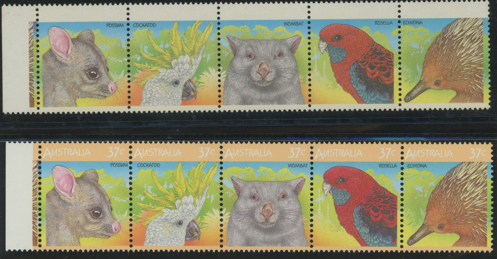 Australia 1987 Wildlife (2nd series) 37c error, SG1072ab