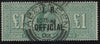 GREAT BRITAIN 1902 £1 Green (I.R. Official), SG027