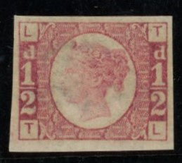 GREAT BRITAIN 1870 “2d Rose Red PI1 SG48