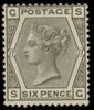 GREAT BRITAIN 1874, 6d Grey P117 SG147