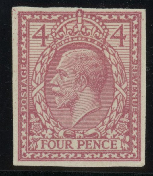 GREAT BRITAIN 1912 4d Eve's Wreath design colour essay, SG379var
