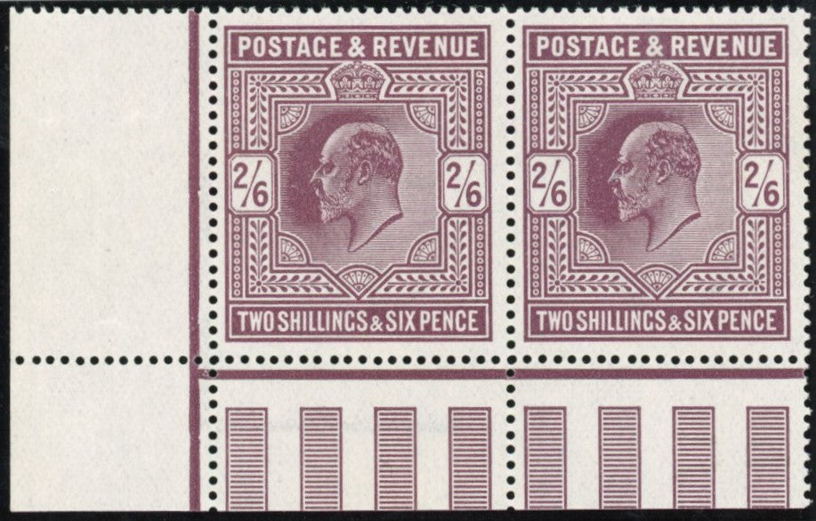 GREAT BRITAIN 1911 Unused 2s6d Dark purple (O), SG317