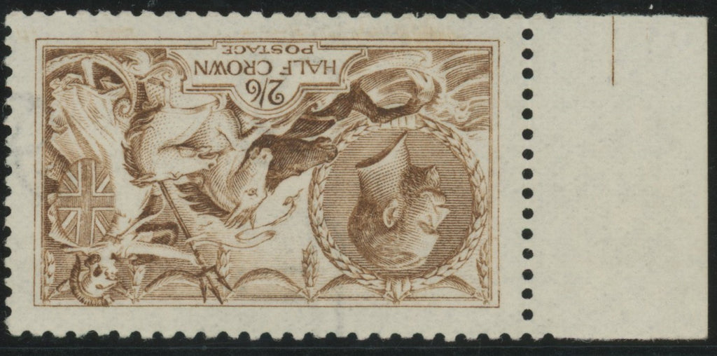 GREAT BRITAIN 1915 Unused 2s6d Yellow brown (Wmk Inverted), SG406wi