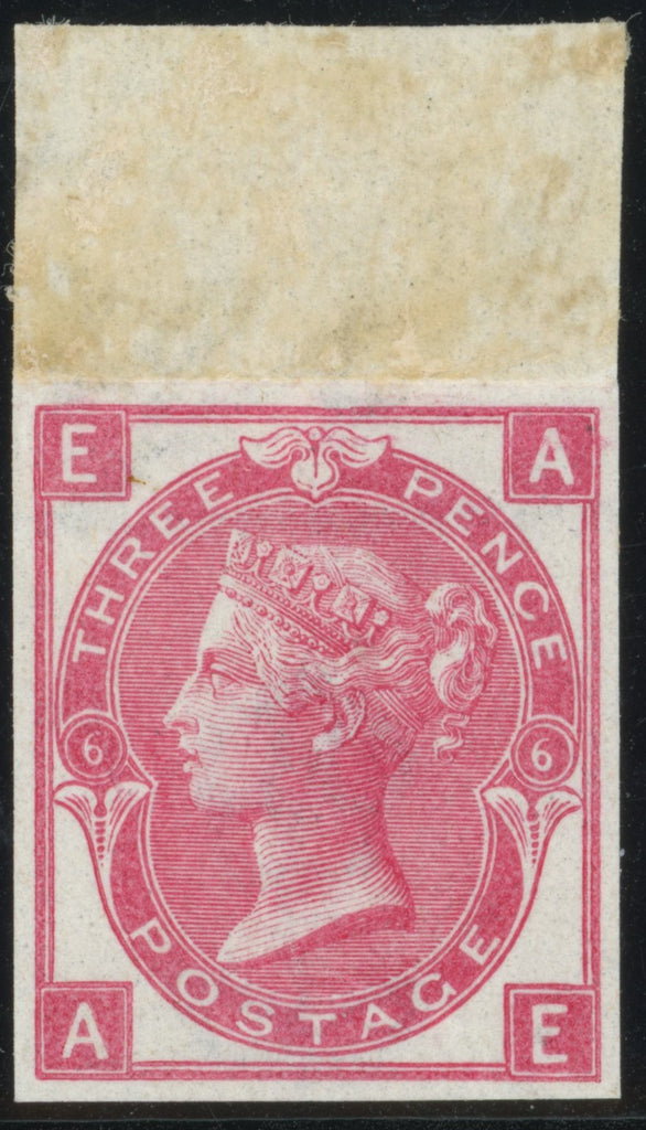 Great Britain 1871 3d rose Plate 6 imprimatur, SG103var