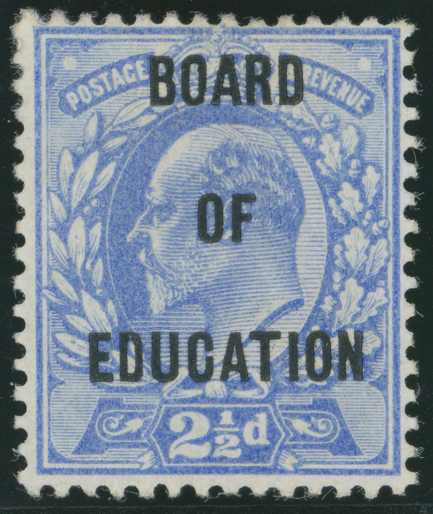 Great Britain 1902 2½d ultramarine (Board of Education), SGO85