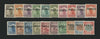 CHINA MANCH KIRIH £728 1927 (Mar) set of 20 to $5 grey-green and scarlet, SG 1/20