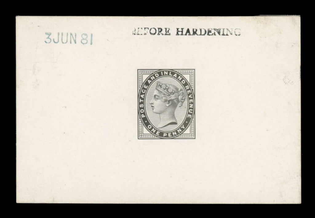 GREAT BRITAIN 1851 1d Die proof (Die II 16 Dots), SG172var