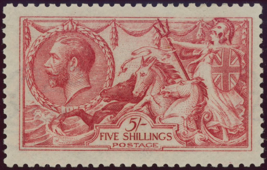 GREAT BRITAIN 1915 5s Bright carmine (Wmk Inverted), SG 409wi