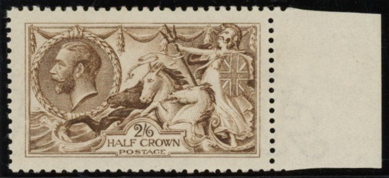 GREAT BRITAIN 1915 2s6d Yellow Brown (Wmk Reversed), SG406wj