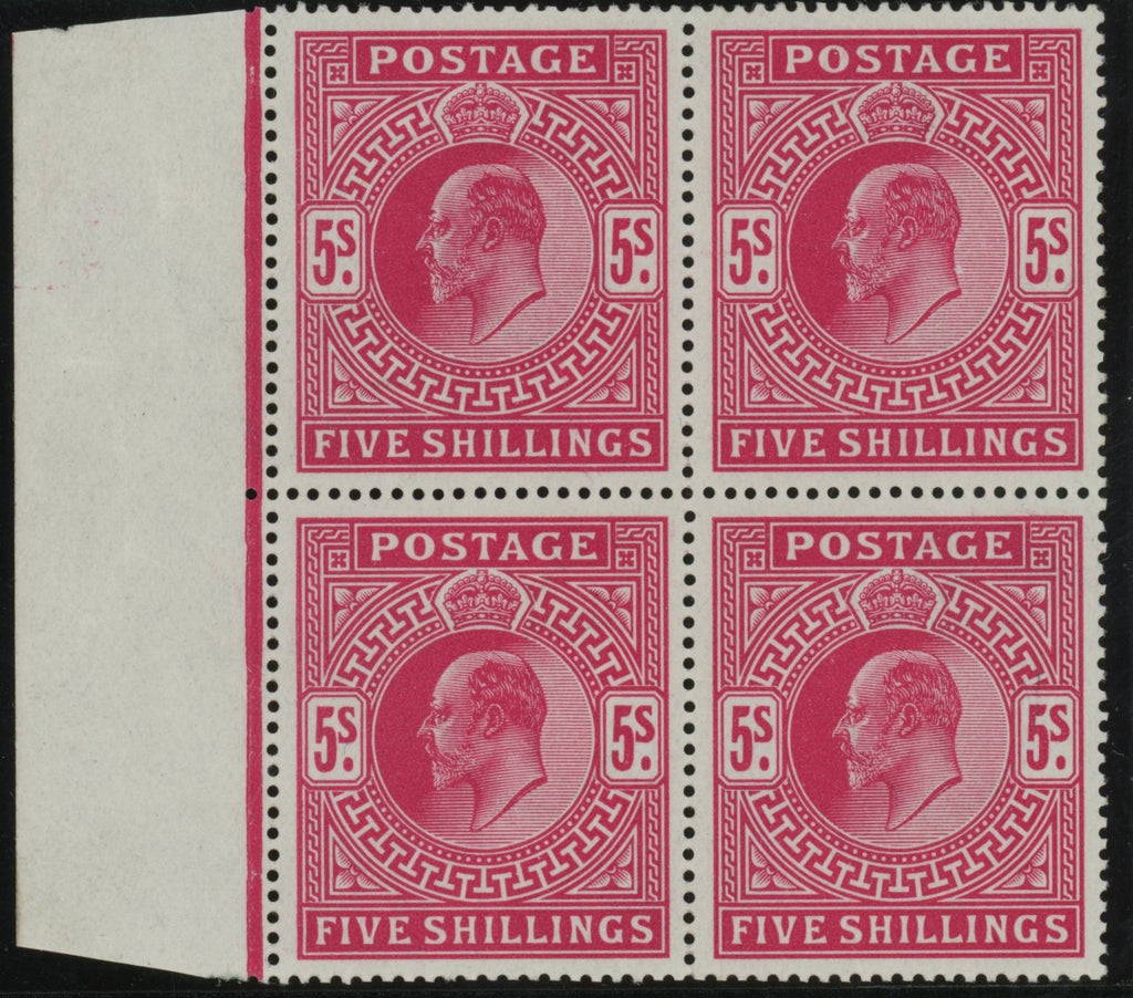 GREAT BRITAIN 1902 5s Bright carmine, SG263