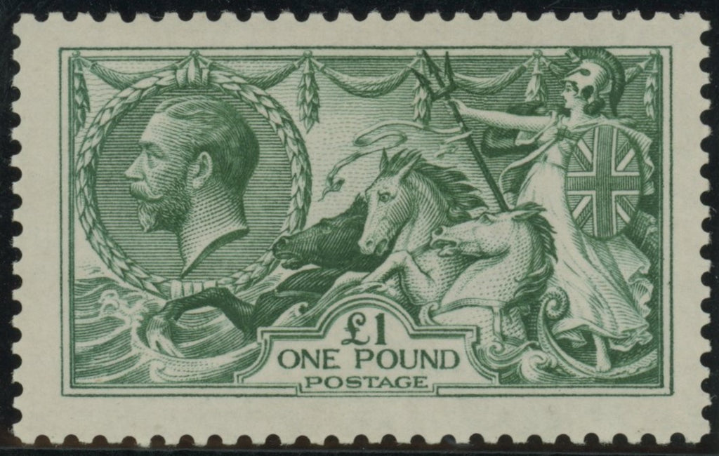 GREAT BRITAIN 1913 £1 Dull blue green, SG404