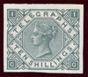 GREAT BRITAIN 1877 10s Grey-green "Telegraph", SG T16var