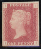 GREAT BRITAIN 1867 1d Rose “Paris Exhibition Proof" PL103, SG DP38