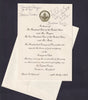 Ronald Reagan and George Bush signed Presidential Gala invitation