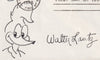 Snoopy and Woody Woodpecker hand-drawn signed cartoons