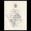 Donald Trump signed 2017 invite to the Presidential Inauguration
