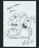 Wallace and Gromit Nick Park signed sketch