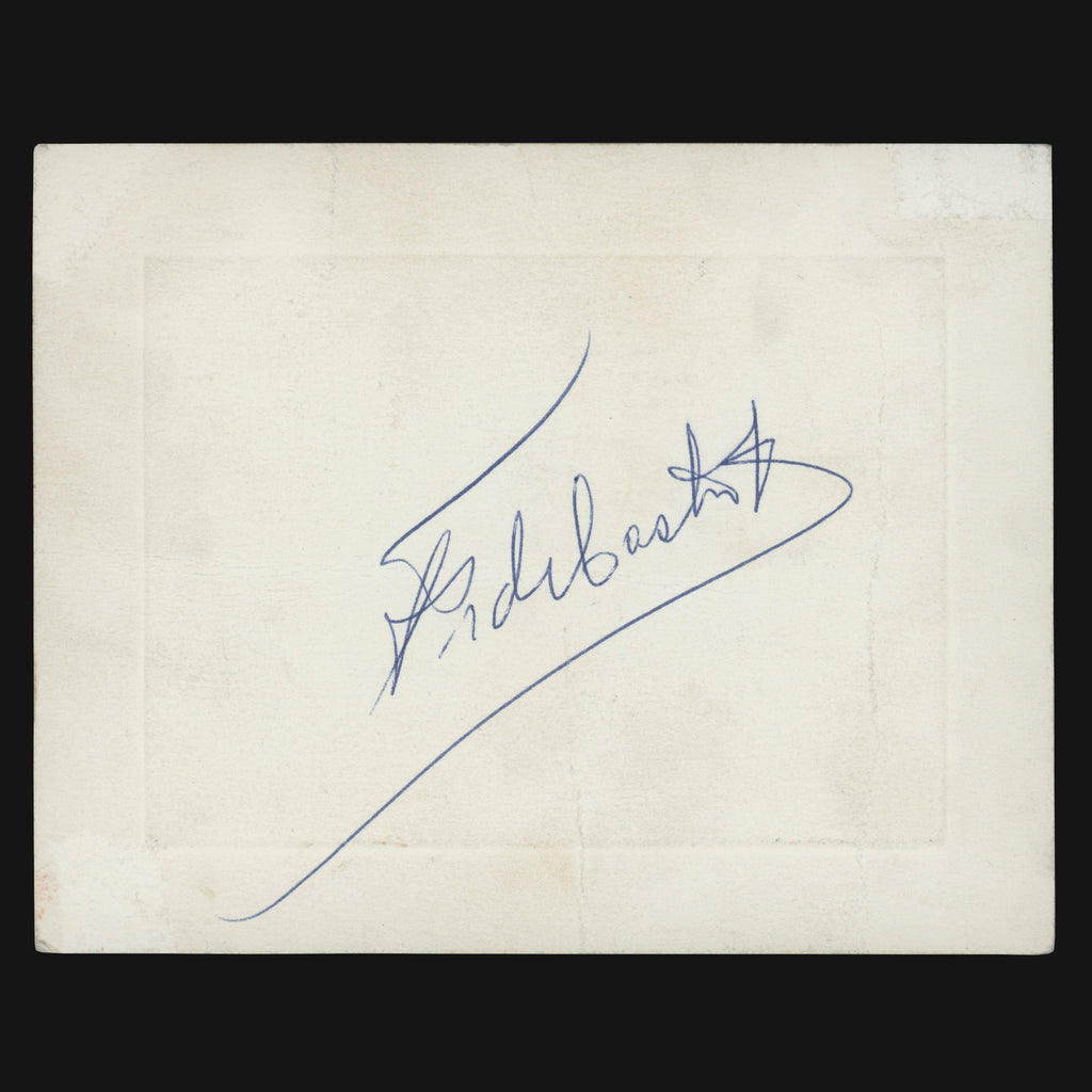 Fidel Castro signed invitation card