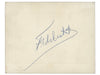 Fidel Castro signed invitation card