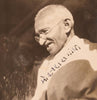Mahatma Gandhi signed photograph