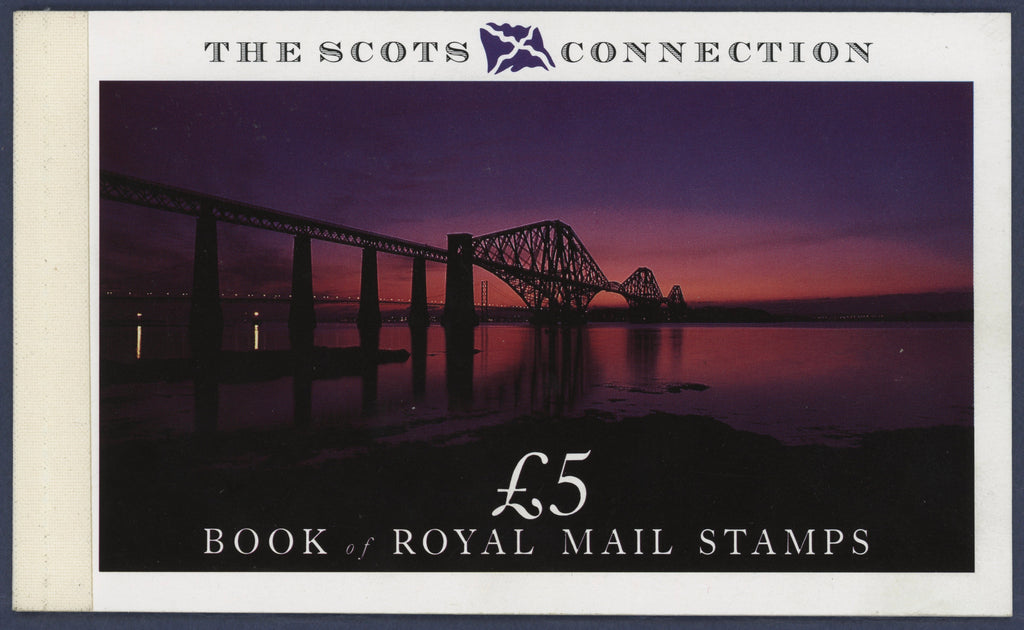 Great Britain 1989 £5 "The Scots Connection" booklet error, SGS55la