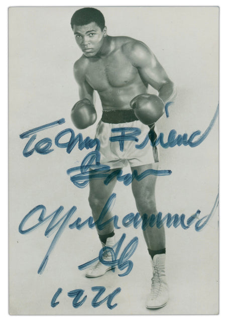Muhammad Ali signed and inscribed vintage photograph