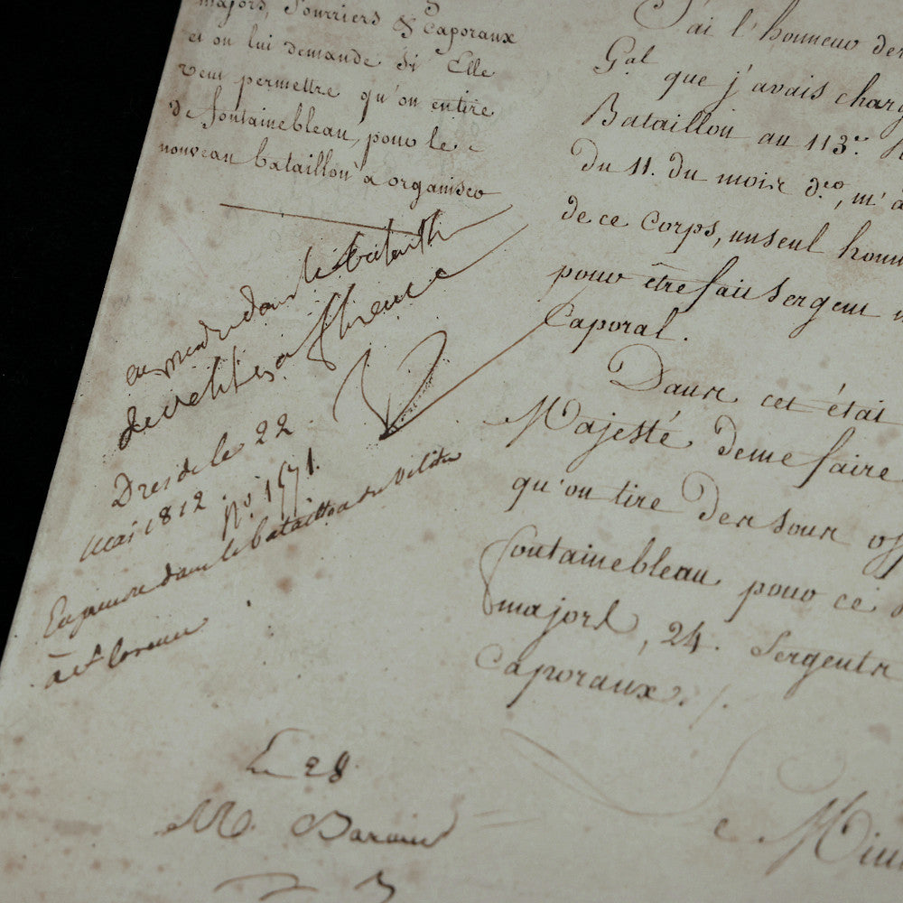 Napoleon Bonaparte signed document