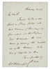 Sir Rowland Hill handwritten signed letter