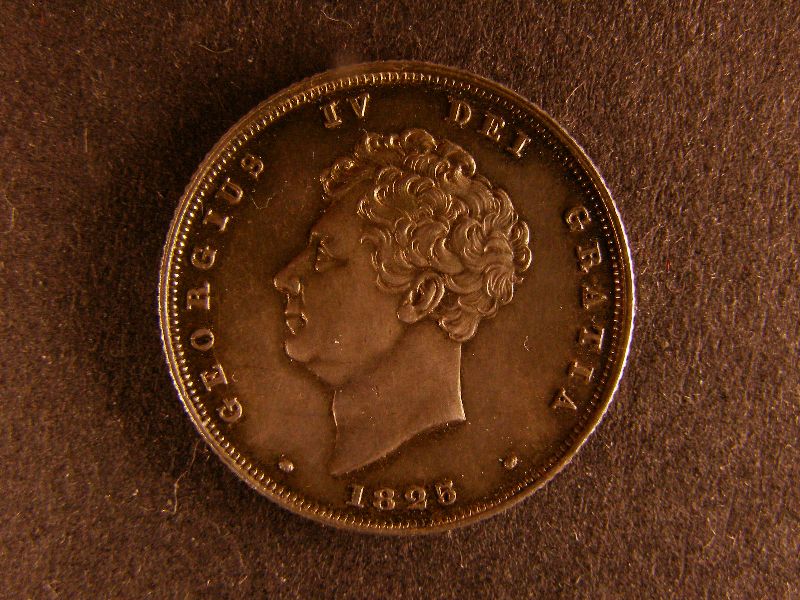 Shilling George IV 1825 Lion on Crown