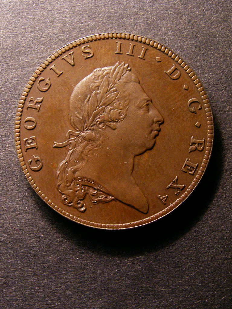 Halfpenny George III 1790