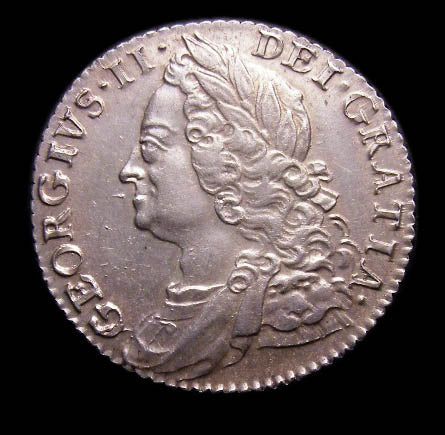 Shilling George II 1750