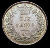 Sixpence Victoria 1864