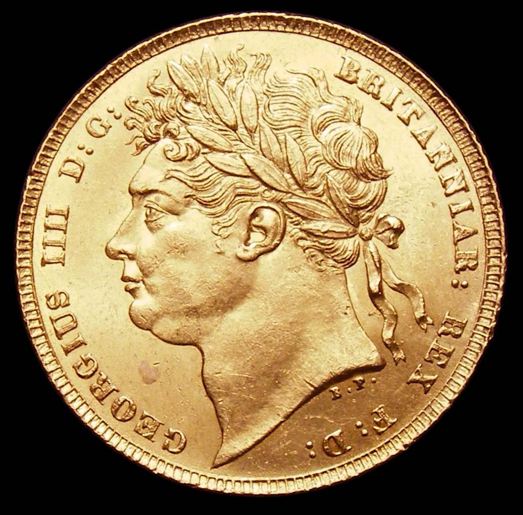 Gold Sovereign George IV 1822