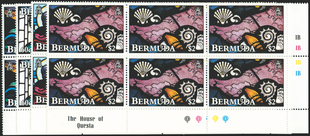 BERMUDA 1992 Glass set of 4 to $2, SG651/4