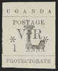 UGANDA 1896 typeset 1a black, SG70