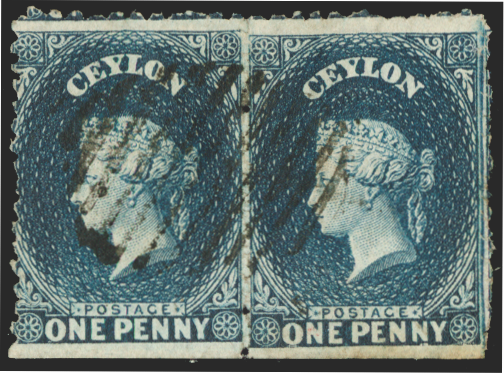 CEYLON 1863-66 1d deep blue, SG45
