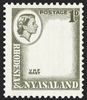 RHODESIA & NYASALAND 1959-62 1d (carmine-red and) grey-black error, SG19ac