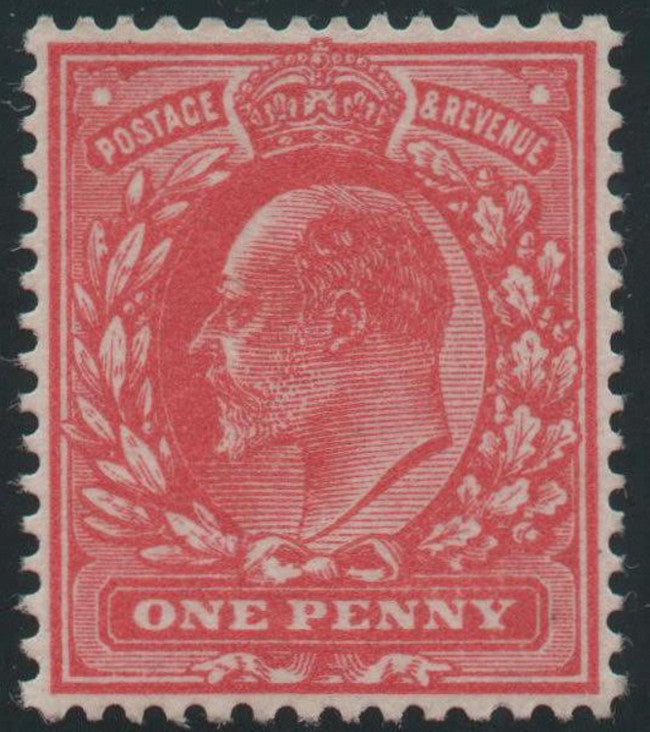 Great Britain 1911 King Edward VII 1d brick red (no watermark) SG272a.