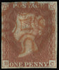 Great Britain 1841 1d Red brown Plate 21, SG8