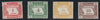 Malaya - Trengganu 1937 (10 Aug) 1c-10c watermark multiple script CA (sideways), perforations 14, complete set of four postage dues