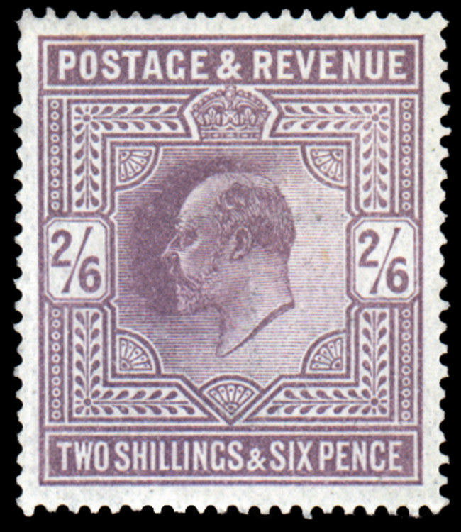Great Britain 1911 King Edward VII 2s6d Dull greyish purple (F), SG315
