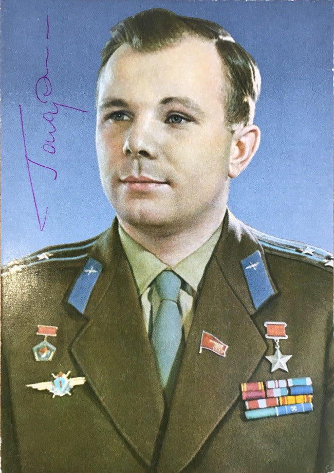 Yuri Gagarin signed photograph